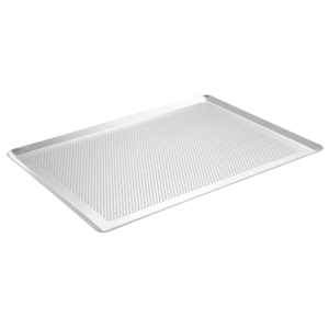 Bandeja aluminio lisa perforada